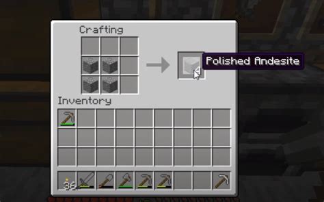 How To Make A Polished Andesite: Minecraft Recipe