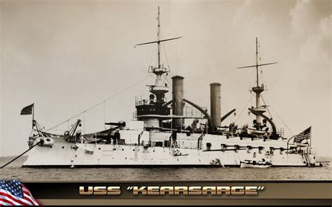 USS KEARSARGE(BB-5 )1898 | Uss kearsarge, Navy ships, Warship