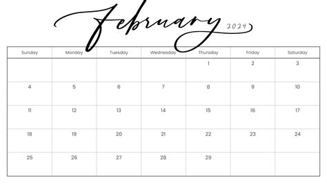 February 2024 Printable Calendar Printables Template - Shaun Devondra