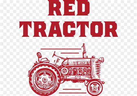 Red Tractor Logo Red Tractor Cabernet Franc, Transportation, Vehicle, Bulldozer, Machine Clipart ...