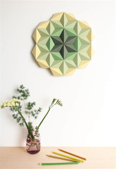 Green Origami Wall Art Paper Wall Decor Origami Decor - Etsy