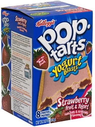 Pop Tarts Strawberry Fruit & Yogurt Toaster Pastries - 8 ea, Nutrition ...