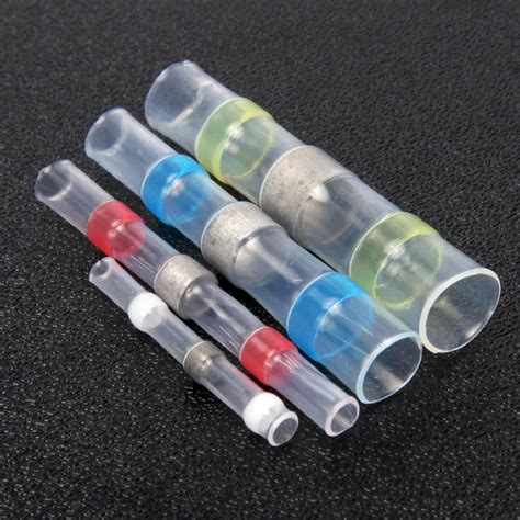 Waterproof 100pcs Solder Heat Shrink Tube Solder Sleeve Tubing Wires Connectors Cable Splice ...