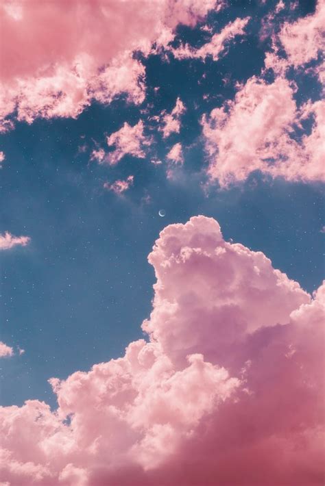 Summer sky | Papéis de parede estéticos, Pastel estético, Papel de parede cor de rosa