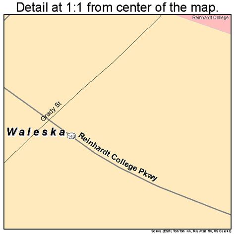 Waleska Georgia Street Map 1379948