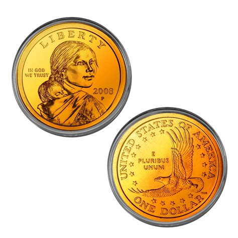 2008 Sacagawea Dollar 24k Gold Plated - The Patriotic Mint