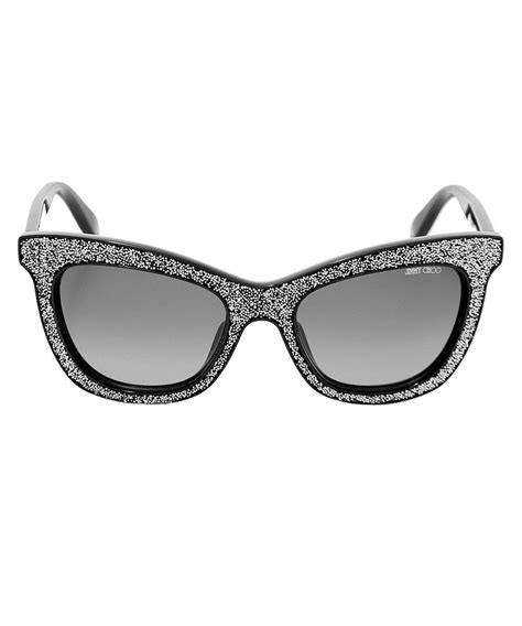 SECRETSALES.com | Sunglasses, Jimmy choo, Black glitter