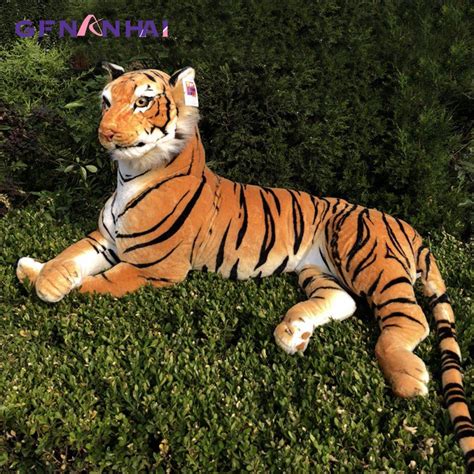 1pc 75/90cm Creative Simulation Tiger Plush toy Stuffed Soft Animal ...