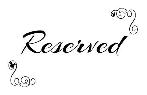 Free Printable Reserved Seating Signs for Your Wedding Ceremony | Painted plant pots, Reserved ...