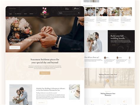 Wedding Invitation Website Landing Page on Behance