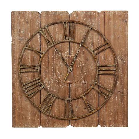 Rustic Wood & Metal Clock | Kirklands | Metal clock, Clock, Large wall decor living room