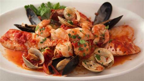 zuppa di pesce over linguini recipe