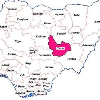 Map of Nigeria showing Plateau State | Download Scientific Diagram