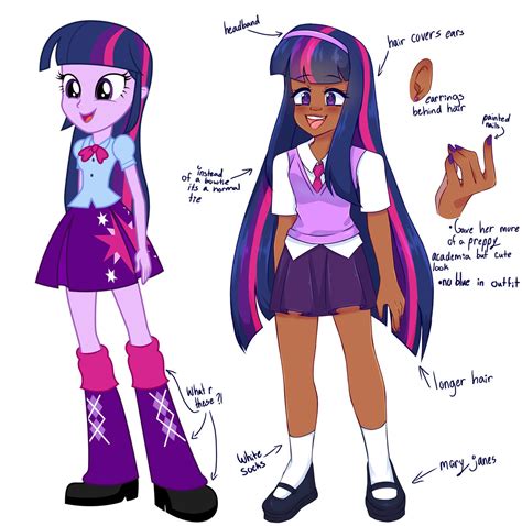 Twilight sparkle Equestria Girls redesign by Diameltzowo on DeviantArt