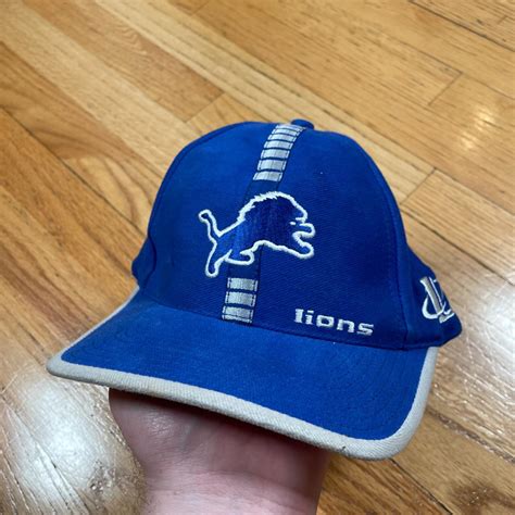 Vintage 90s Detroit Lions Logo Athletic Hat - Depop