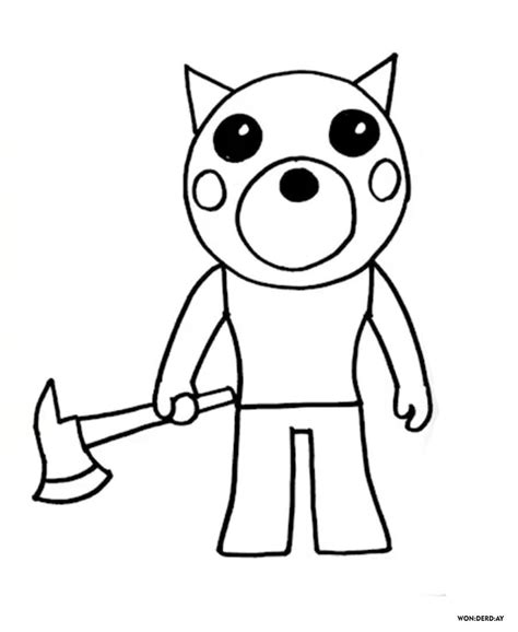 Printable Roblox Piggy Characters Coloring Pages