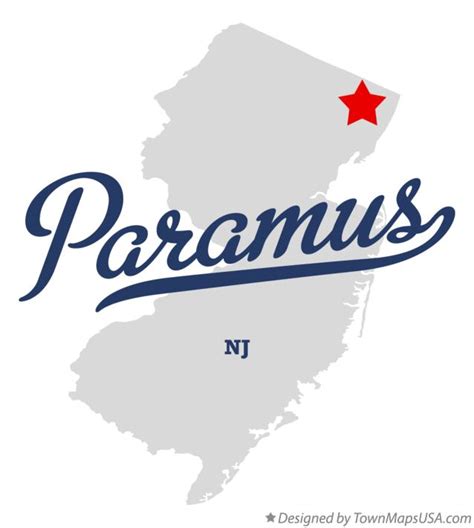 Map of Paramus, NJ, New Jersey