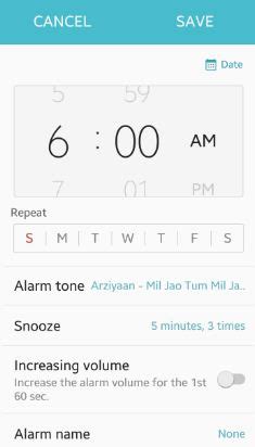 How to set alarm clock android phone: Snooze & Repeat time