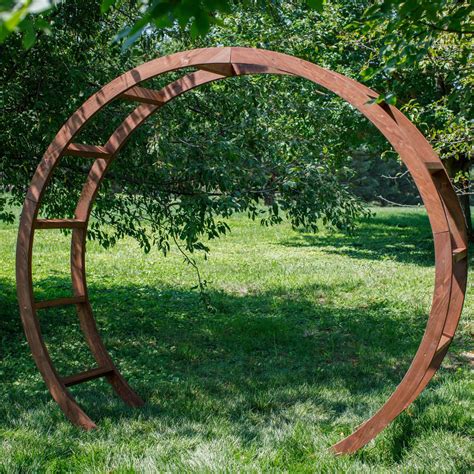 Belham Living Roslyn 6.5-ft. Wood Tunnel Arbor | Garden arbor, Wooden ...