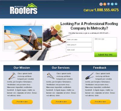 Roofing Website Design