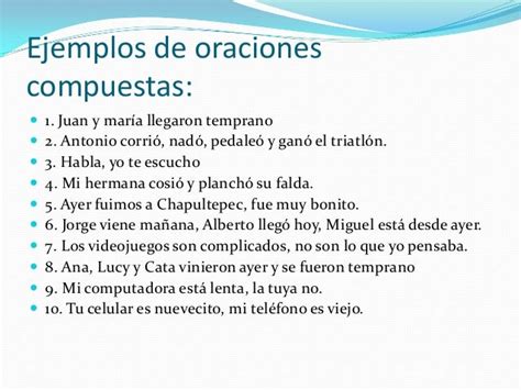 Oracion compuesta 4to b