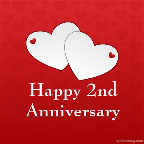 100+ Happy 2nd Anniversary Wishes and Quotes - WishesMsg