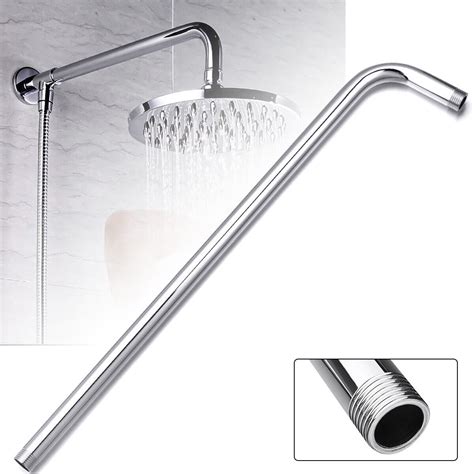 20" Stainless Steel Shower Head Wall Mounted Tube Rain Shower Head ...