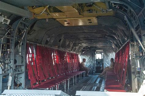 UAE Air Force CH-47F Chinook Helicopter Interior, Al Ain Air Show 2013 ...