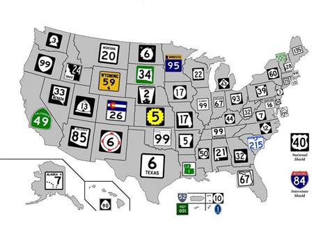 America's state highway sign designs for each state : MapPorn