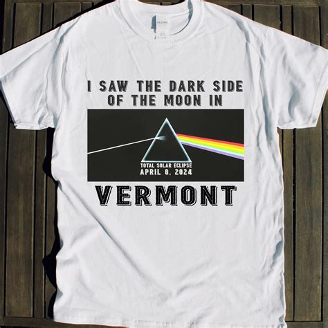 2024 Total Solar Eclipse Shirt: I Saw The Dark Side of the Moon in Ver ...