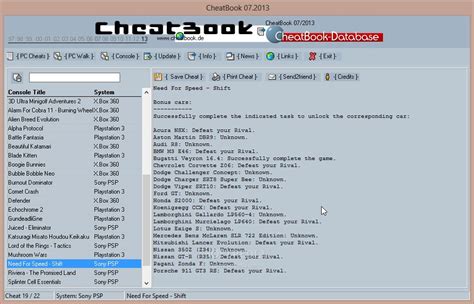 CheatBook July 2013 Download, Screenshots