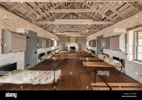 Interior of Barracks at Fort McKavett State Historic Site in Fort ...