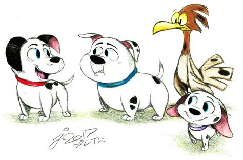 Lucky, Rolly, Cadpig and Spot by Jusu-Tengu on DeviantArt