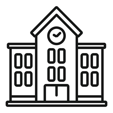 School building icon outline vector. Exam test 15156357 Vector Art at Vecteezy