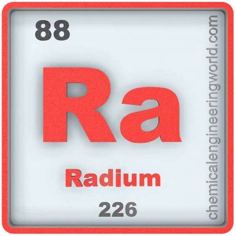 Radium Element Properties and Information - Chemical Engineering World