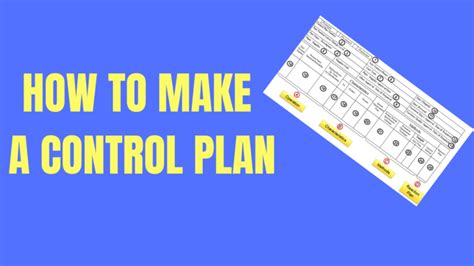 Control Plan: How to make Control Plan? With free template