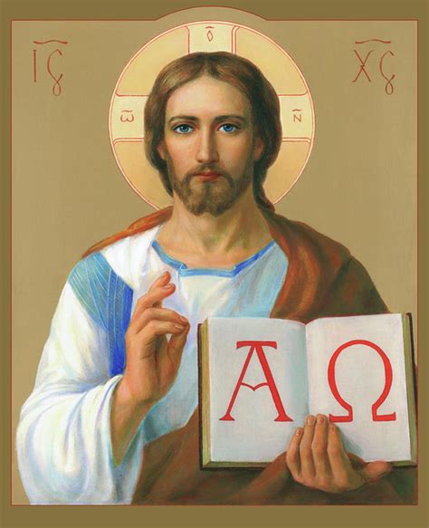 Jesus Christ - Alpha And Omega - Religious – Poster - Canvas Print ...