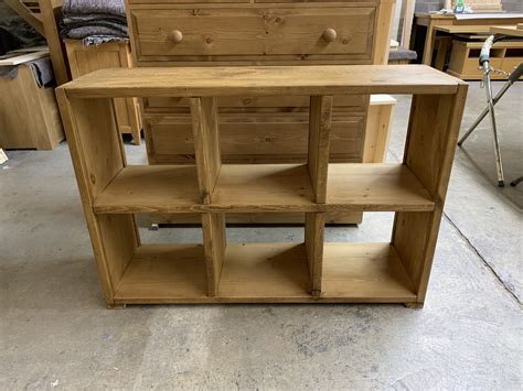 Rustic Plank Cube Bookcase Storage Unit | Solid wood furniture, Wood storage unit, Handmade ...