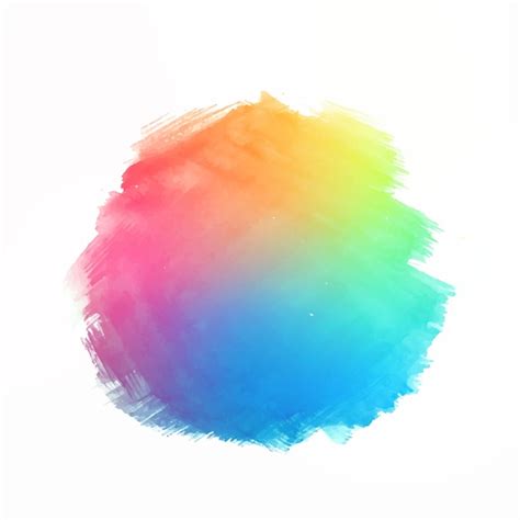 Free Vector | Hand draw colorful watercolor splash on white background