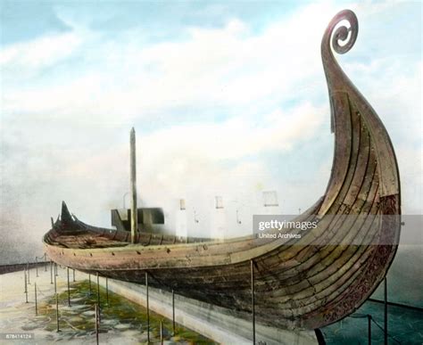 The Oseberg ship at the viking ship museum in the city of Oslo. News ...