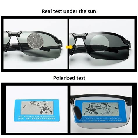 GIAUSA Kacamata Photochromic Polarized Sunglasses UV400 - G3043 - Black ...