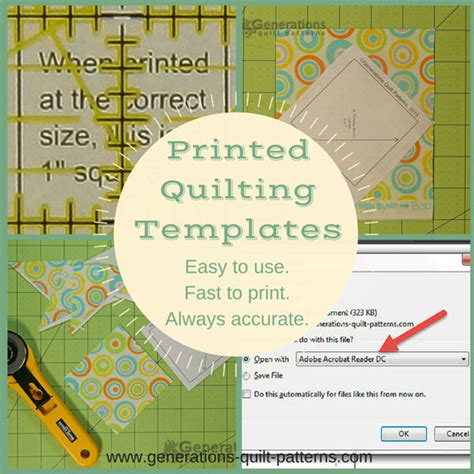 Free Quilting Templates: Easy to use-fast to make