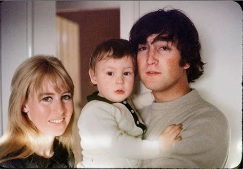 John, Cynthia, and Julian Lennon. Kenwood, 1965. : beatles