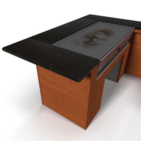 hibachi grill table 3d model