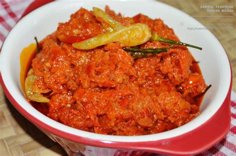 Sambal Tempoyak Durian Merah - Amie's Little Kitchen