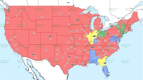 2022 NFL Regional TV Map for week 2 - Sports 4 America