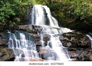 Laurel Falls Smoky Mountains National Park Stock Photo 315774023 ...