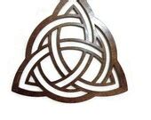 Items similar to Triquetra WALL ART - Raw Wood Home Decor - Laser cut wood - triquetra - wall ...