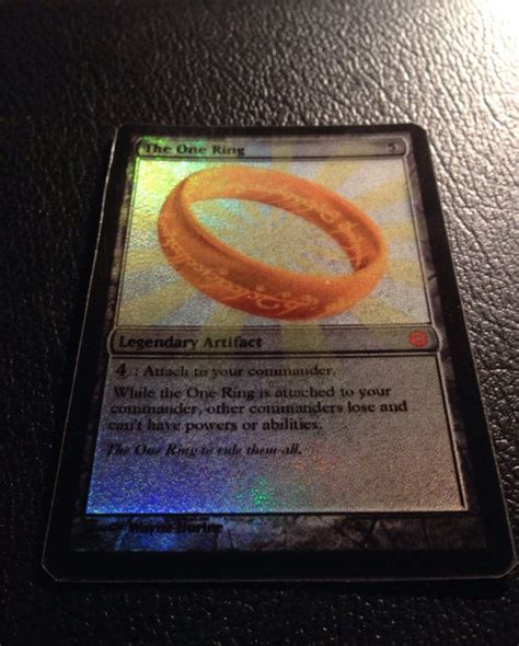 The One Ring: Custom Magic the Gathering Foil Card. Great for use in a EDH Commander deck. | One ...