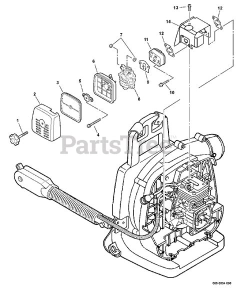 Echo PB-260L - Echo Backpack Blower Parts (SN: 06001001 - 06999999 ...